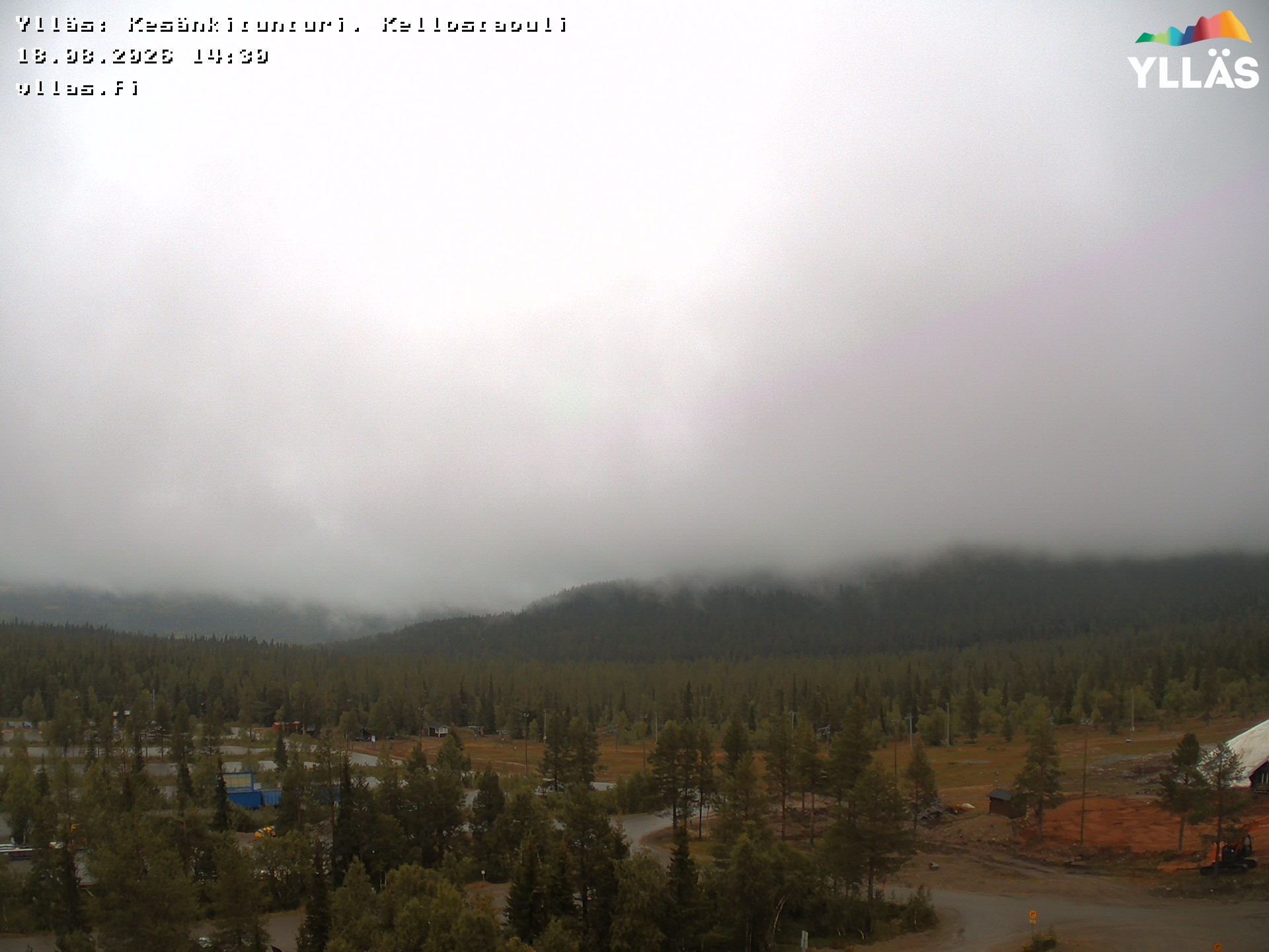 View from Yllästunturi to Kesänkitunturi and Kellostapuli. Image changes by the weather and b by season as it is updated every 15 minutes. Often northern lights, too.